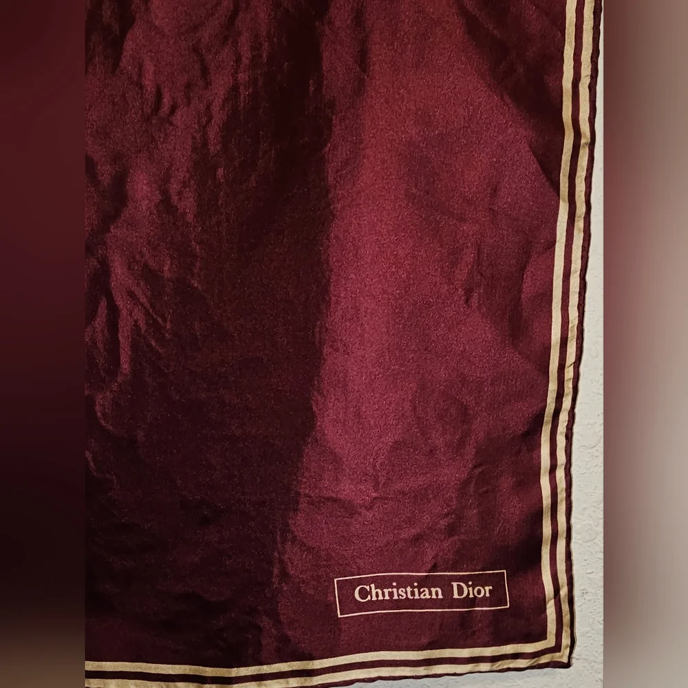 CHRISTIAN DIOR SILK SCARF
